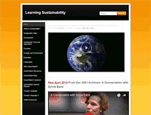 Tablet Screenshot of learningsustainability.com